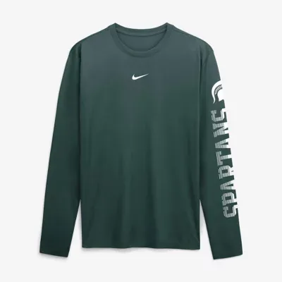 NCAA Michigan State Spartans Primetime Logo Sleeve Legend Dri-FIT Long Sleeve T-Shirt by Nike