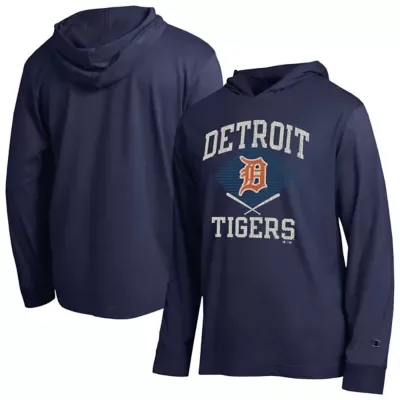 MLB Detroit Tigers Cooperstown Hooded Long-Sleeve T-Shirt by Champion