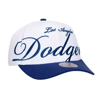 MLB Los Angeles Dodgers XL Script Pro Crown Adjustable Hat by Mitchell & Ness