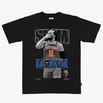NBA Jalen Brunson New York Knicks SLAM Cover T-Shirt by Slam