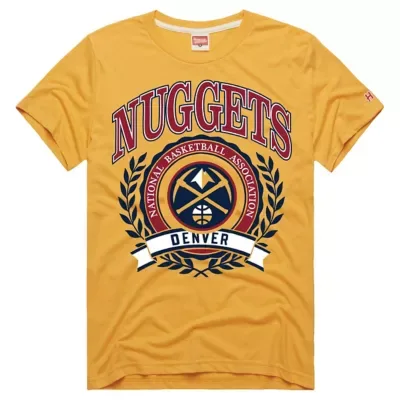 NBA Denver Nuggets Crest Tri-Blend T-Shirt by Homage