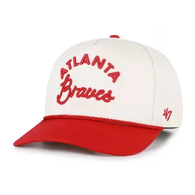 MLB Atlanta Braves Rope Script Hitch Adjustable Hat by 47