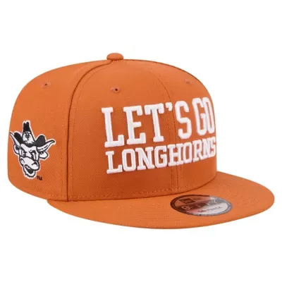 NCAA Texas Longhorns Go Team 9FIFTY Snapback Hat by New Era