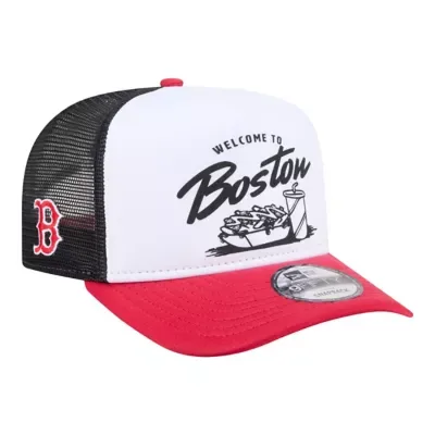 Boston Red Sox Foodie A-Frame 9FIFTY Trucker Snapback Hat by New Era
