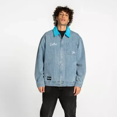 WNBA Dallas Wings Conductor Full-Zip Jacket - Denim by The Wild Collective