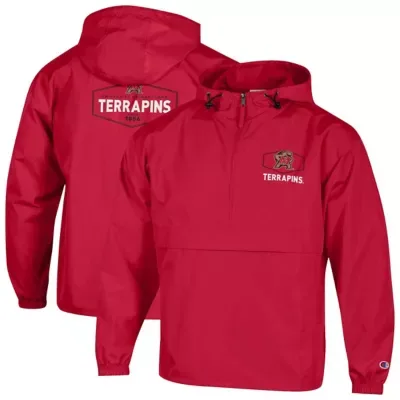 NCAA Maryland Terrapins Delay Packable Half-Zip Jacket by Champion