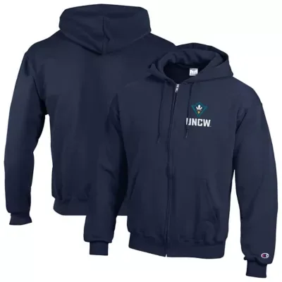 NCAA UNC Wilmington Seahawks Eco Powerblend Full-Zip Hoodie by Champion