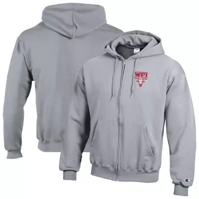 NCAA Worcester Polytechnic Institute Engineers Eco Powerblend Full-Zip Hoodie by Champion