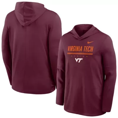 NCAA Virginia Tech Hokies 2026 Sideline Dri-FIT Lightweight Hooded Top by Nike