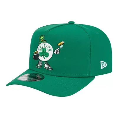 NBA Boston Celtics Injection Cartoon Logo A-Frame 9FIFTY Adjustable Hat by New Era