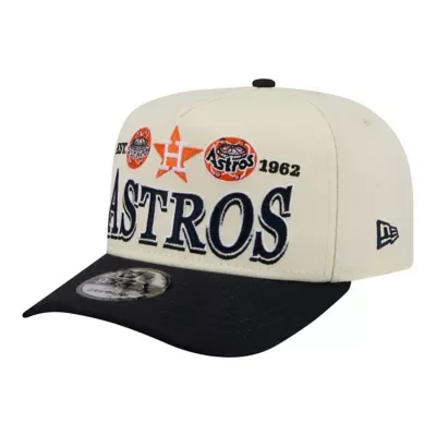 MLB Houston Astros Throwback Tri-Hit A-Frame 9FIFTY Adjustable Hat by New Era