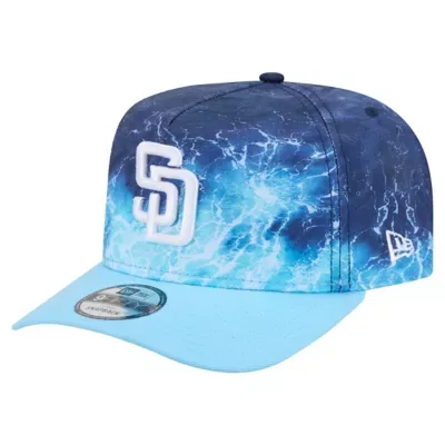 MLB San Diego Padres Deep Water Pre-Curved 9FIFTY A-Frame Snapback Hat