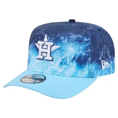 MLB Houston Astros Deep Water Pre-Curved 9FIFTY A-Frame Snapback Hat