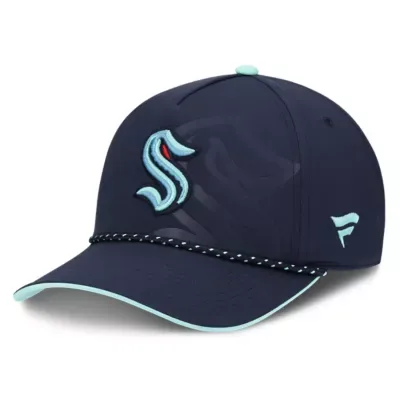 NHL Deep Sea Seattle Kraken on Stage Podium A-Frame Adjustable Hat by Fanatics