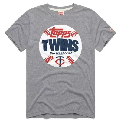 MLB Minnesota Twins MLB x Topps Baseball the Real One Tri-Blend T-Shirt by Homage