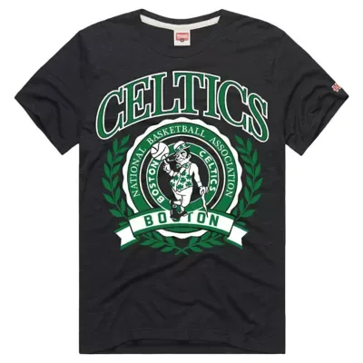 NBA Boston Celtics Crest Tri-Blend T-Shirt by Homage