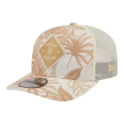 Boston Red Sox MLB Boston Sox Tonal Palm Coolera 9SEVENTY Adjustable Trucker Hat by New Era