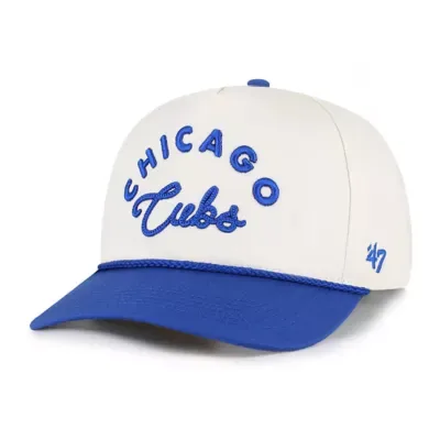 MLB Natural/Royal Chicago Cubs Rope Script Hitch Adjustable Hat by 47