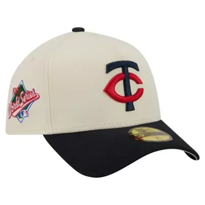 MLB Minnesota Twins Chrome A-Frame 59FORTY Fitted Hat by New Era