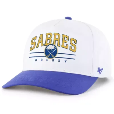 NHL White/Royal Buffalo Sabres Roscoe Two-Tone Hitch Adjustable Hat by 47