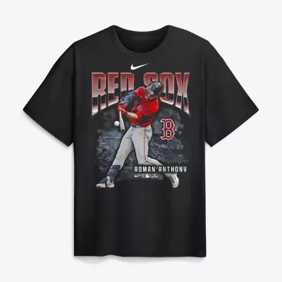 MLB Roman Anthony Boston Red Sox Enlarged Player Graphic Max90 Heavyweight T-Shirt by Nike