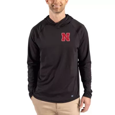 NCAA Nebraska Huskers Prospect Recycled Featherlight Stretch Hoodie by Cutter & Buck