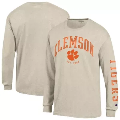 NCAA Clemson Tigers Neutral Arch Long-Sleeve T-Shirt by Champion