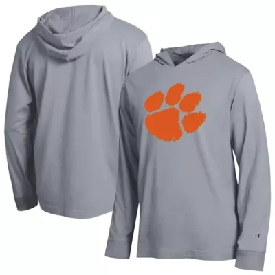 NCAA Clemson Tigers Tonal All-Star Long Sleeve Hooded T-Shirt by Champion