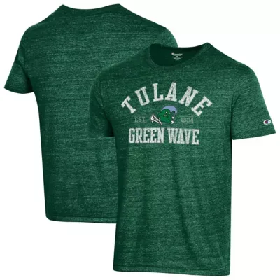 Tulane Green Wave NCAA Tulane Wave Ultimate Triblend T-Shirt by Champion