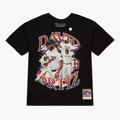 Boston Red Sox MLB David Ortiz Boston Sox Legendary Collage Player T-Shirt by Mitchell & Ness