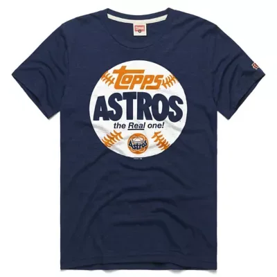 MLB Houston Astros MLB x Topps Baseball the Real One Tri-Blend T-Shirt by Homage
