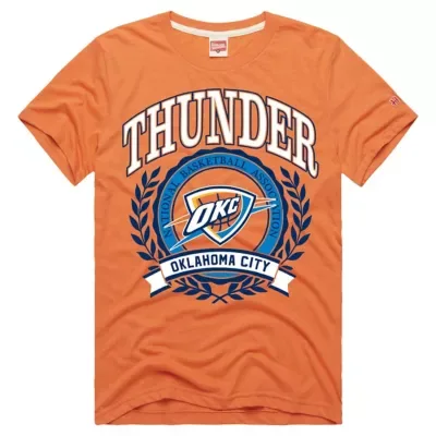NBA Oklahoma City Thunder Crest Tri-Blend T-Shirt by Homage