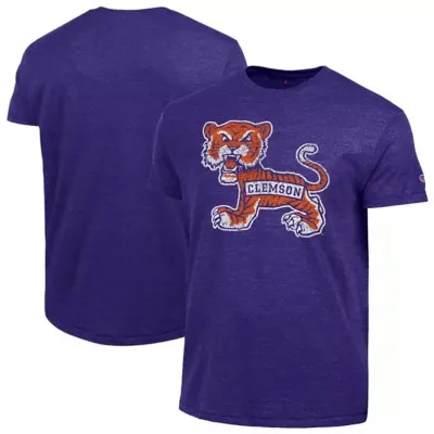 NCAA Clemson Tigers Vintage Triumph Tri-Blend T-Shirt by Champion