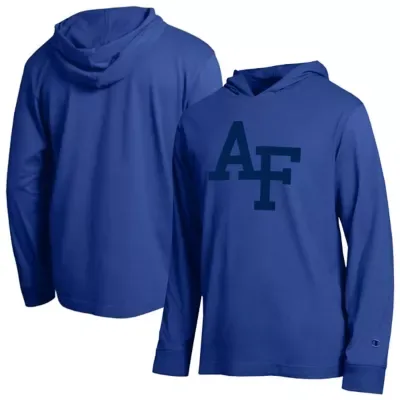 NCAA Air Force Falcons Tonal All-Star Long Sleeve Hooded T-Shirt by Champion