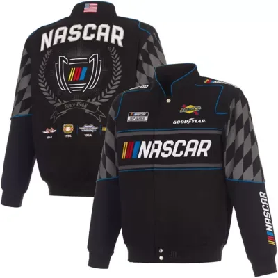 Nascar 2026 Full-Snap Twill Racing Jacket by JH Design