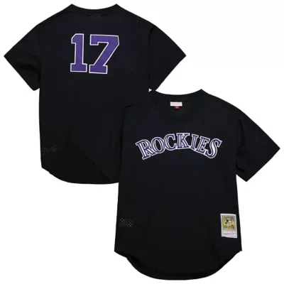 MLB Todd Helton Colorado Rockies Authentic Batting Practice Jersey by Mitchell & Ness