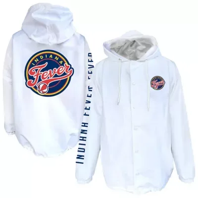 WNBA Indiana Fever Logo Full-Snap Nylon Jacket by Fanatics