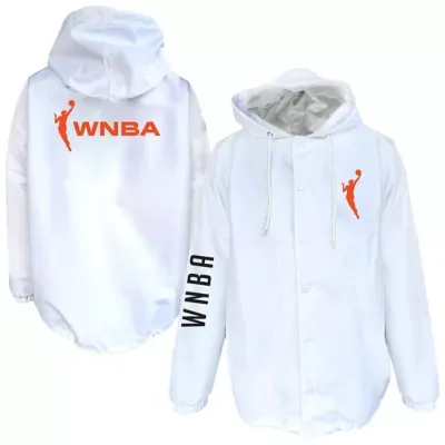 WNBA Logo Full-Snap Nylon Jacket by Fanatics