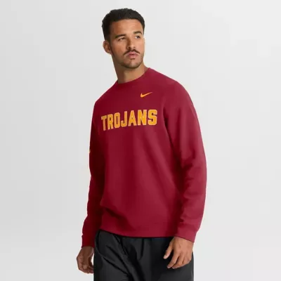 NCAA USC Trojans 2026 Sideline Club Sweatshirt by Nike