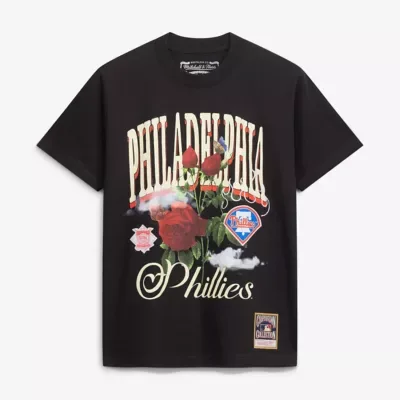 MLB Philadelphia Phillies Cooperstown Floral T-Shirt by Mitchell & Ness