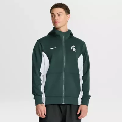 NCAA Michigan State Spartans Courtside Game Dri-FIT Full-Zip Hooded Jacket by Nike