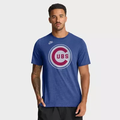 MLB Chicago Cubs Cooperstown Logo Tri-Blend T-Shirt by Nike