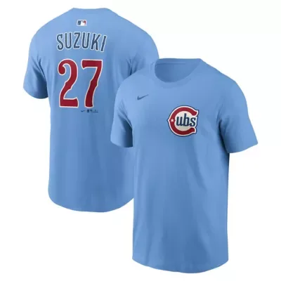 MLB Seiya Suzuki Chicago Cubs Name & Number T-Shirt by Nike
