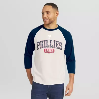 Darius Rucker Collection by Fanatics MLB Philadelphia Phillies Americana 3/4-Sleeve Raglan T-Shirt by Fanatics