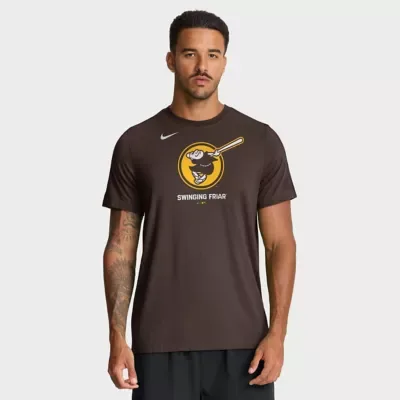 MLB San Diego Padres Tri-Blend Logo T-Shirt by Nike