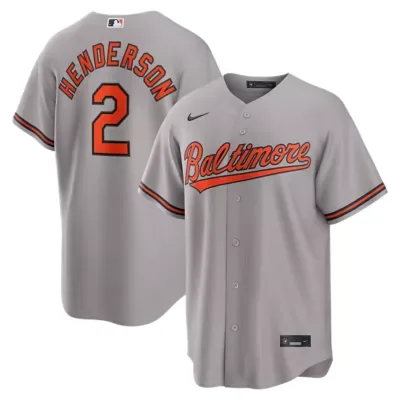 MLB Gunnar Henderson Baltimore Orioles Road Replica Jersey by Nike