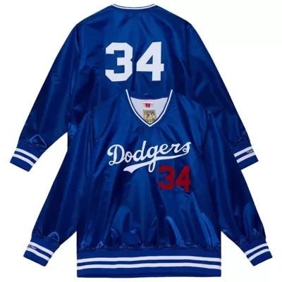 MLB Fernando Valenzuela Los Angeles Dodgers 1986 Authentic Satin Pullover by Mitchell & Ness