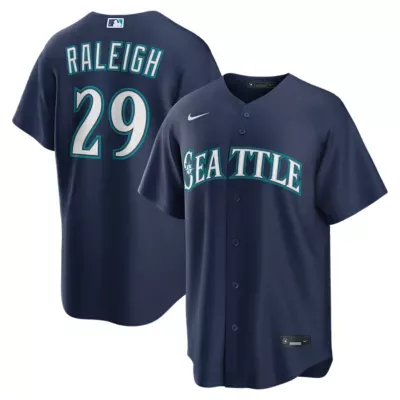 MLB Nike Cal Raleigh Seattle Mariners Road Replica Jersey by Nike