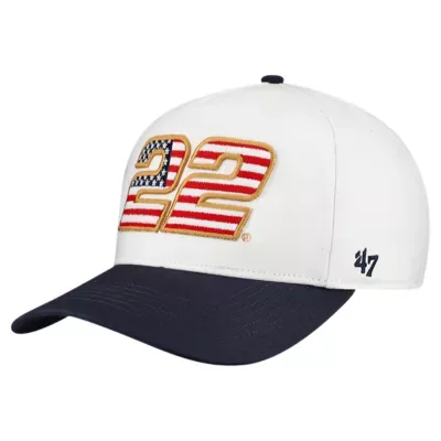 Nascar Joey Logano Flag Fill Two-Tone Team Adjustable Hitch Hat by 47