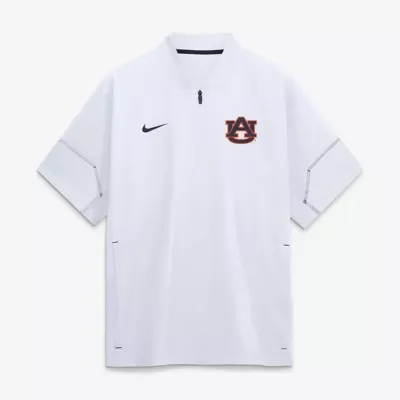 NCAA Nike Auburn Tigers 2026 Sideline Short Sleeve Quarter-Zip Coaches Jacket by Nike